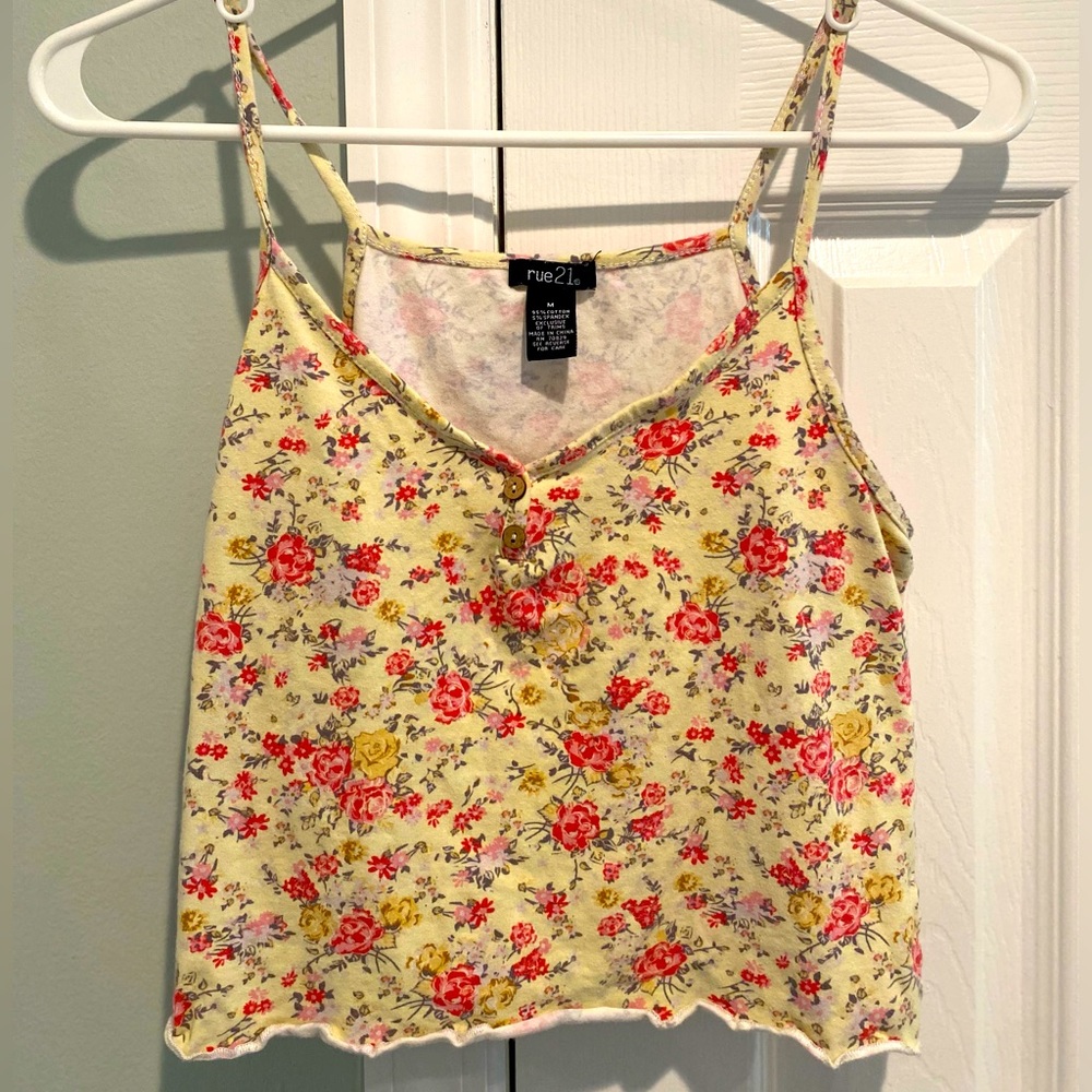 rue21 Coquette Tank with Flowers